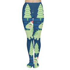 Cute-dinosaurs-animal-seamless-pattern-doodle-dino-winter-theme Tights