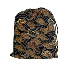 Oriental-traditional-seamless-pattern Drawstring Pouch (2xl)