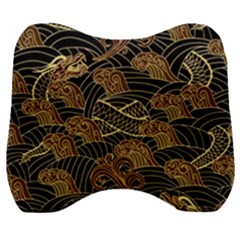 Oriental-traditional-seamless-pattern Velour Head Support Cushion by Vaneshart