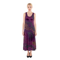 Colorful-abstract-seamless-pattern Sleeveless Maxi Dress