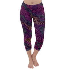 Colorful-abstract-seamless-pattern Capri Winter Leggings  by Vaneshart