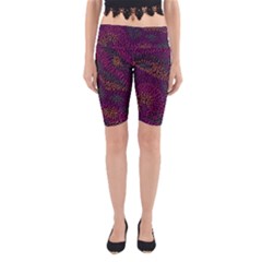 Colorful-abstract-seamless-pattern Yoga Cropped Leggings by Vaneshart