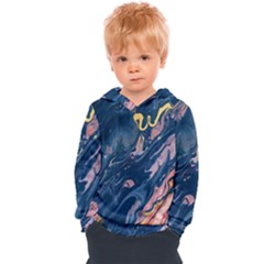 Liquid-abstract-paint-texture Kids  Overhead Hoodie