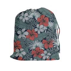 Seamless-floral-pattern-with-tropical-flowers Drawstring Pouch (2xl)