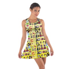 Kawaiicollagepattern3 Cotton Racerback Dress by snowwhitegirl