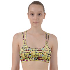 Kawaiicollagepattern3 Line Them Up Sports Bra by snowwhitegirl