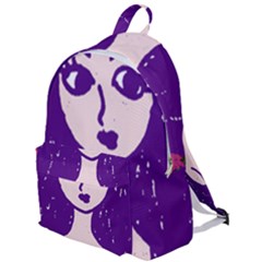 Purple Cat Ear Hat Girl Floral Wall The Plain Backpack
