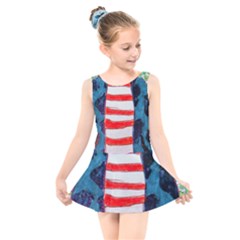 Fiola Wall Kids  Skater Dress Swimsuit