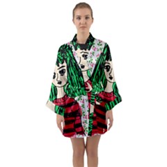 Freddy Girl Wall Long Sleeve Satin Kimono by snowwhitegirl