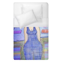 Swimmer By Pool Duvet Cover (single Size) by snowwhitegirl