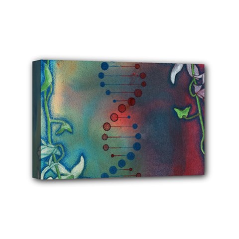 Flower Dna Mini Canvas 6  X 4  (stretched) by RobLilly