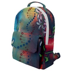 Flower Dna Flap Pocket Backpack (small) by RobLilly