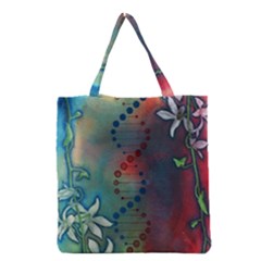 Flower Dna Grocery Tote Bag by RobLilly