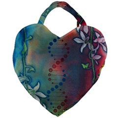 Flower Dna Giant Heart Shaped Tote