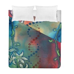 Flower Dna Duvet Cover Double Side (full/ Double Size) by RobLilly