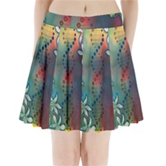 Flower Dna Pleated Mini Skirt