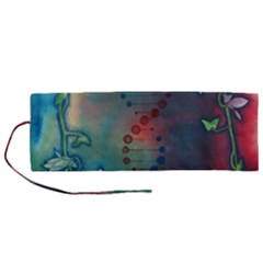 Flower Dna Roll Up Canvas Pencil Holder (m) by RobLilly