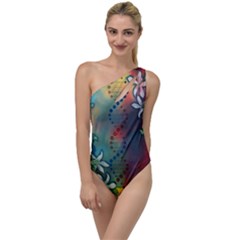 Flower Dna To One Side Swimsuit
