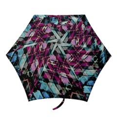 Matrix Grunge Print Mini Folding Umbrellas