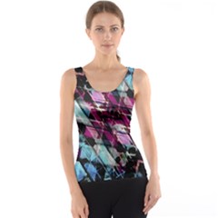 Matrix Grunge Print Tank Top