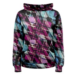 Matrix Grunge Print Women s Pullover Hoodie