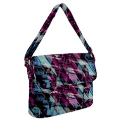 Matrix Grunge Print Buckle Messenger Bag