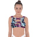 Matrix Grunge Print Bandaged Up Bikini Top View1