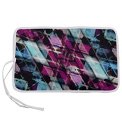 Matrix Grunge Print Pen Storage Case (S)