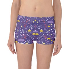 Pattern cute clouds stars Boyleg Bikini Bottoms