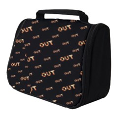 Out Word Motif Print Pattern Full Print Travel Pouch (small) by dflcprintsclothing