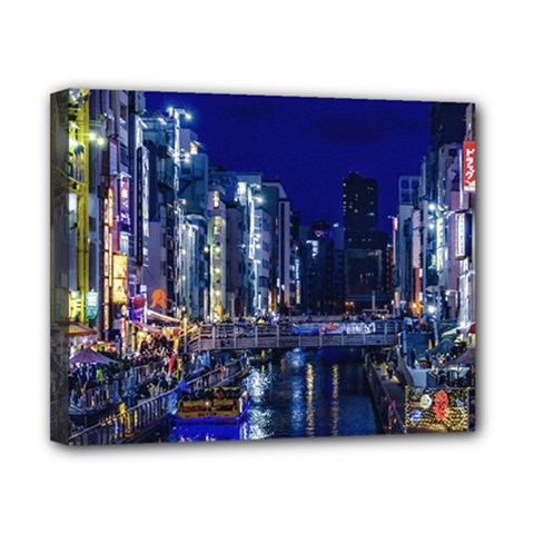 Dotonbori Night Scene - Osaka, Japan Canvas 10  X 8  (stretched) by dflcprintsclothing