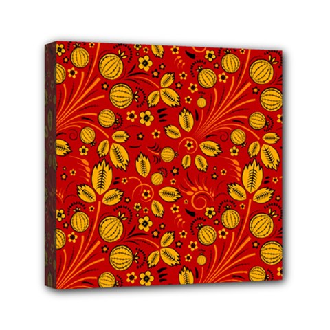 Seamless pattern slavic folk style Mini Canvas 6  x 6  (Stretched)