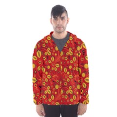 Seamless pattern slavic folk style Men s Hooded Windbreaker