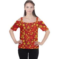 Seamless pattern slavic folk style Cutout Shoulder Tee