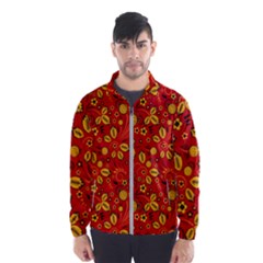 Seamless pattern slavic folk style Men s Windbreaker