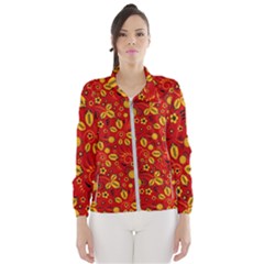 Seamless pattern slavic folk style Women s Windbreaker