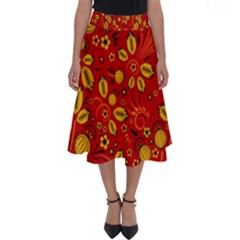 Seamless pattern slavic folk style Perfect Length Midi Skirt