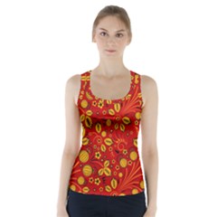 Seamless pattern slavic folk style Racer Back Sports Top