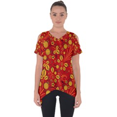 Seamless pattern slavic folk style Cut Out Side Drop Tee