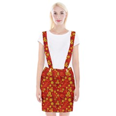 Seamless pattern slavic folk style Braces Suspender Skirt