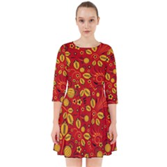 Seamless pattern slavic folk style Smock Dress