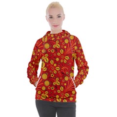 Seamless pattern slavic folk style Women s Hooded Pullover