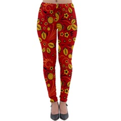 Seamless pattern slavic folk style Lightweight Velour Leggings