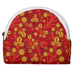 Seamless pattern slavic folk style Horseshoe Style Canvas Pouch