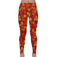 Seamless pattern slavic folk style Lightweight Velour Classic Yoga Leggings