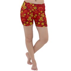 Seamless pattern slavic folk style Lightweight Velour Yoga Shorts