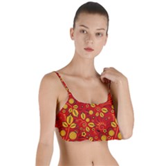 Seamless pattern slavic folk style Layered Top Bikini Top 