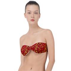 Seamless pattern slavic folk style Classic Bandeau Bikini Top 