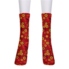 Seamless pattern slavic folk style Men s Crew Socks