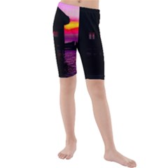 Ocean Dreaming Kids  Mid Length Swim Shorts